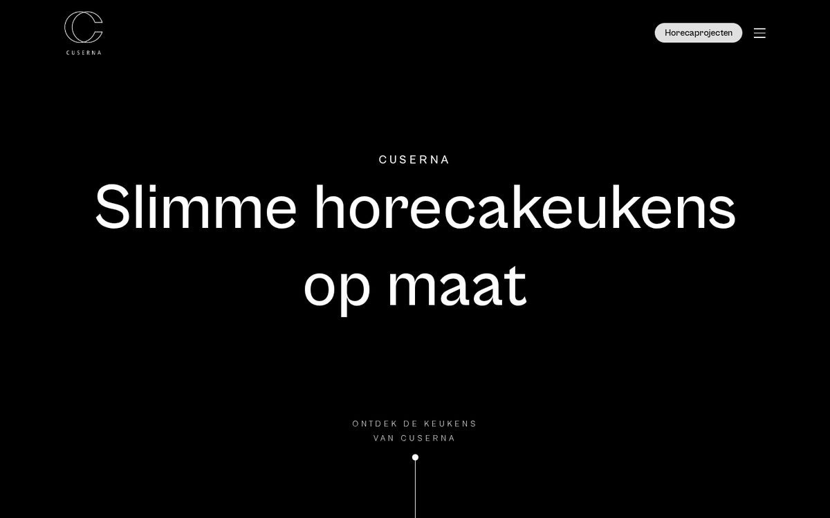 Website die wij bouwden voor Cuserna
