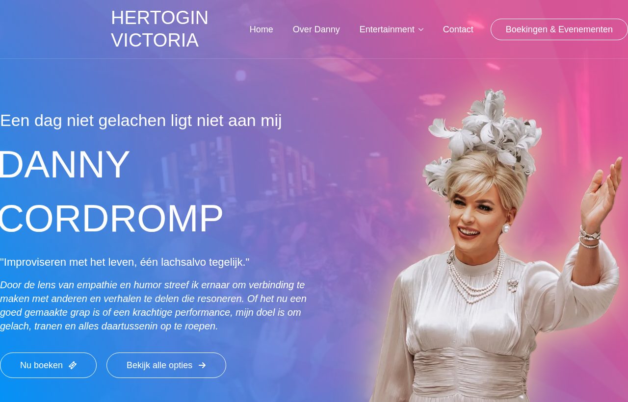 Website die wij bouwden voor Danny Cordromp