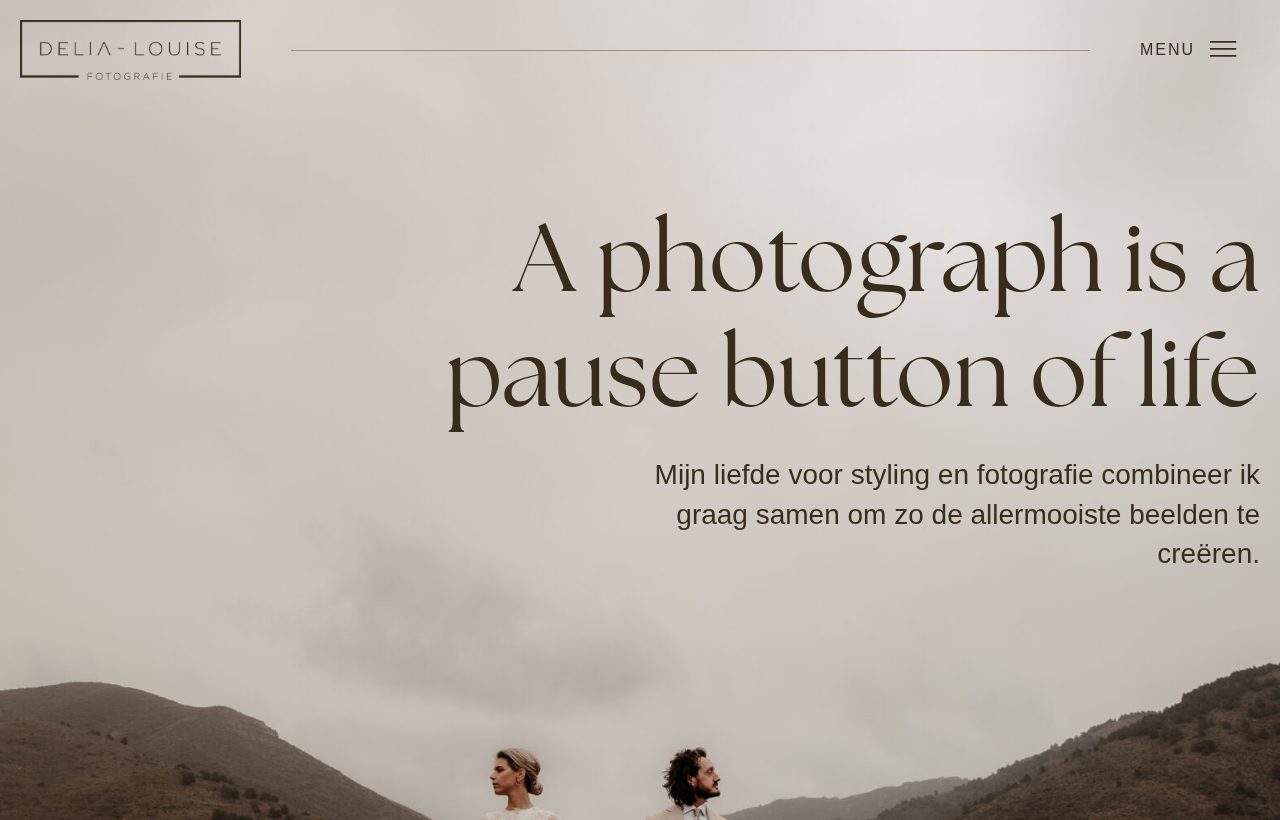 Website die wij bouwden voor Delia Louise Fotografie