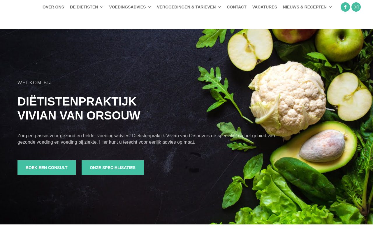 Website die wij bouwden voor Diëtistenpraktijk Veldhoven