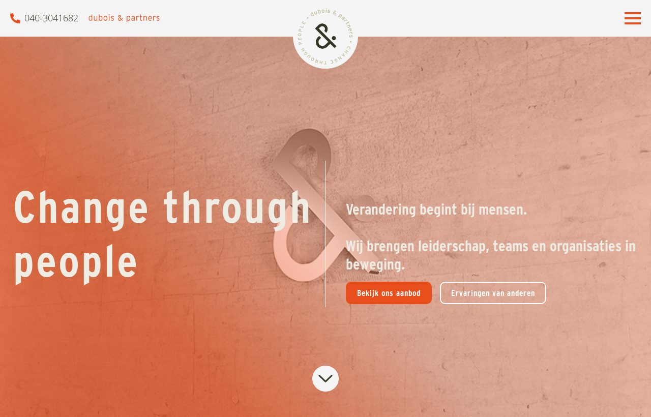 Website die wij bouwden voor Dubois & Partners