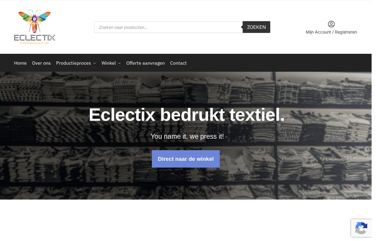 Website die wij bouwden voor Eclectix