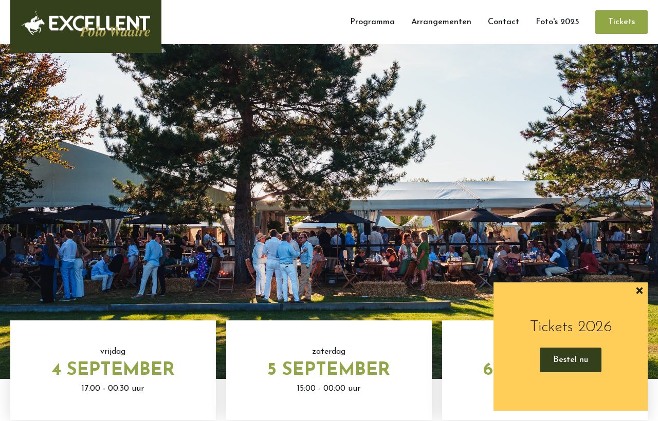 De website die wij bouwden voor Excellent Polo