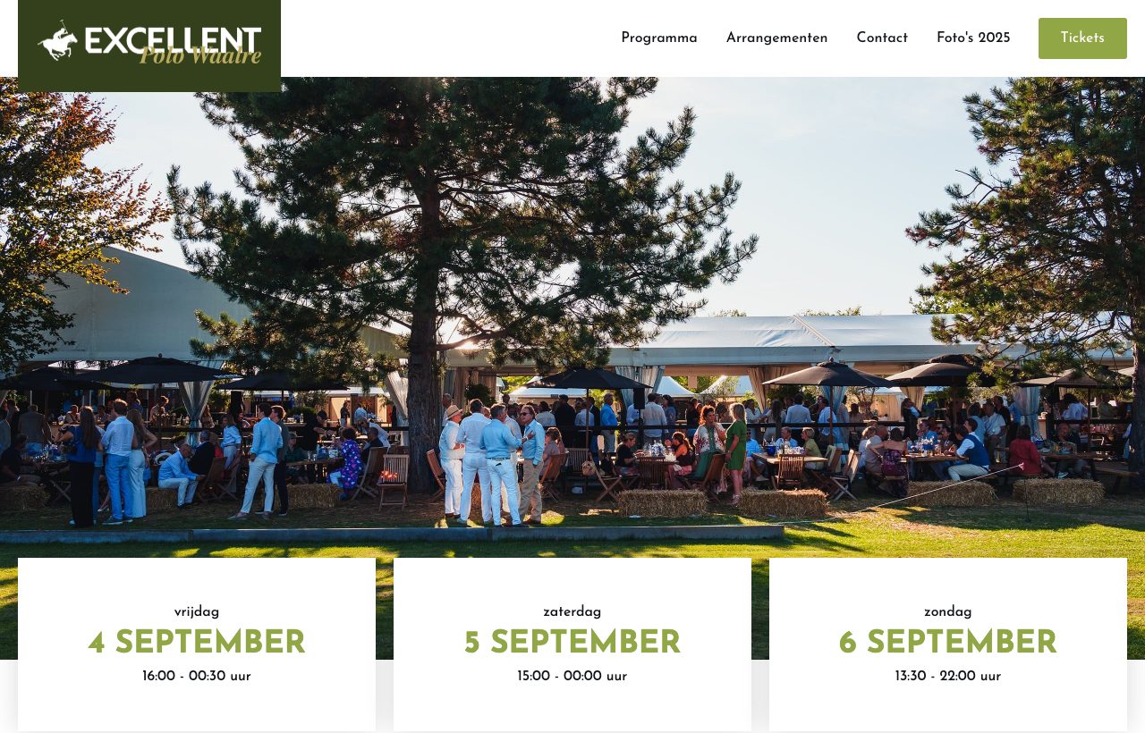 Website die wij bouwden voor Excellent Polo