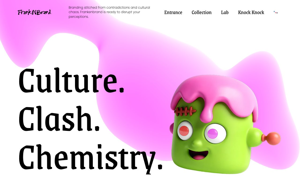 Website die wij bouwden voor Franken Brand