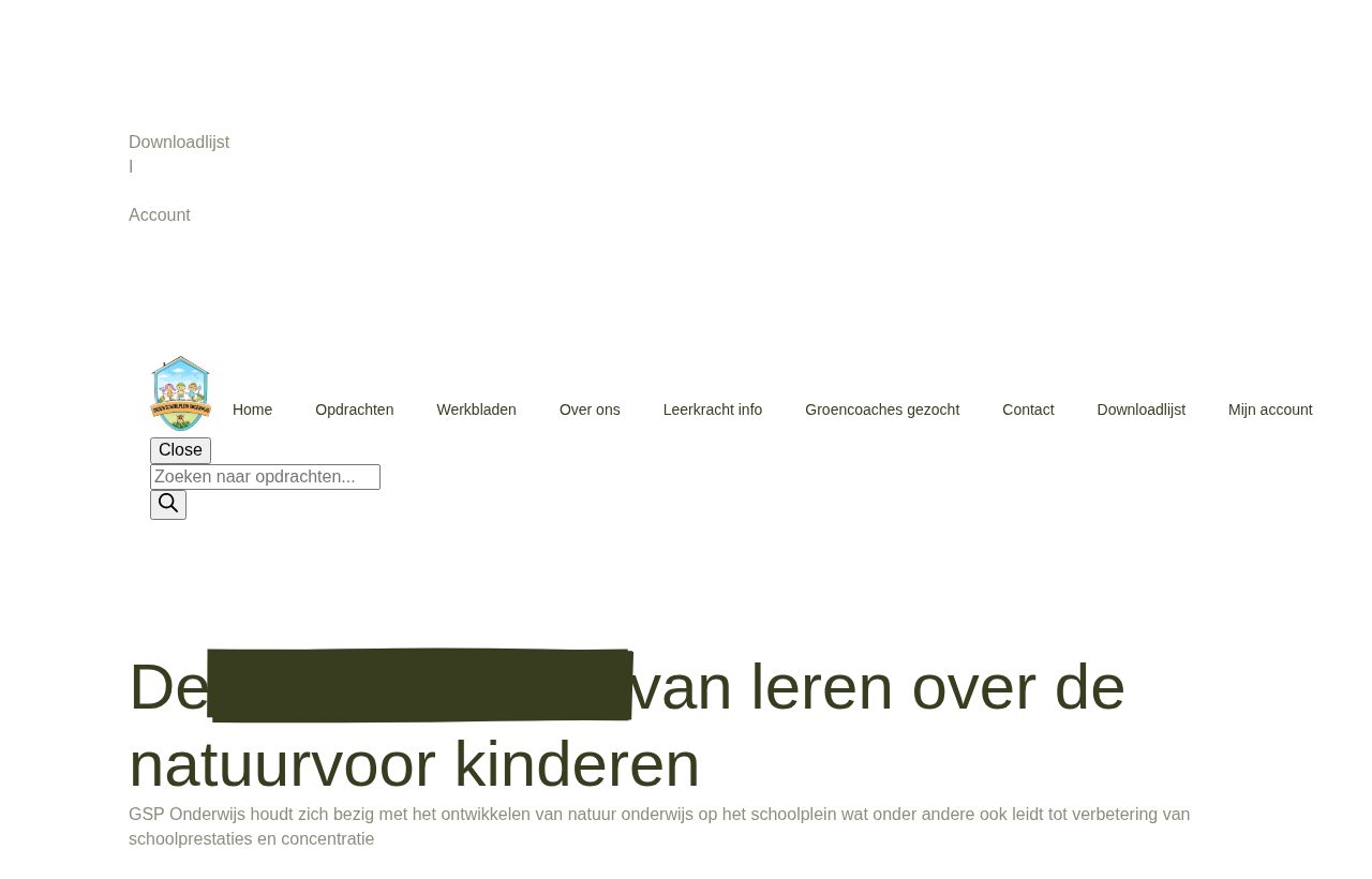 Website die wij bouwden voor Groen Schoolplein Onderwijs