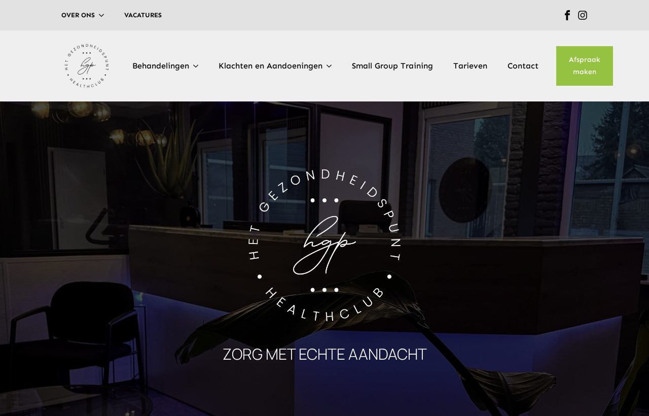 Website die wij bouwden voor Het Gezondheidspunt