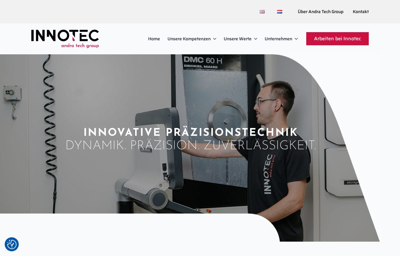 Website die wij bouwden voor Innotec GmbH