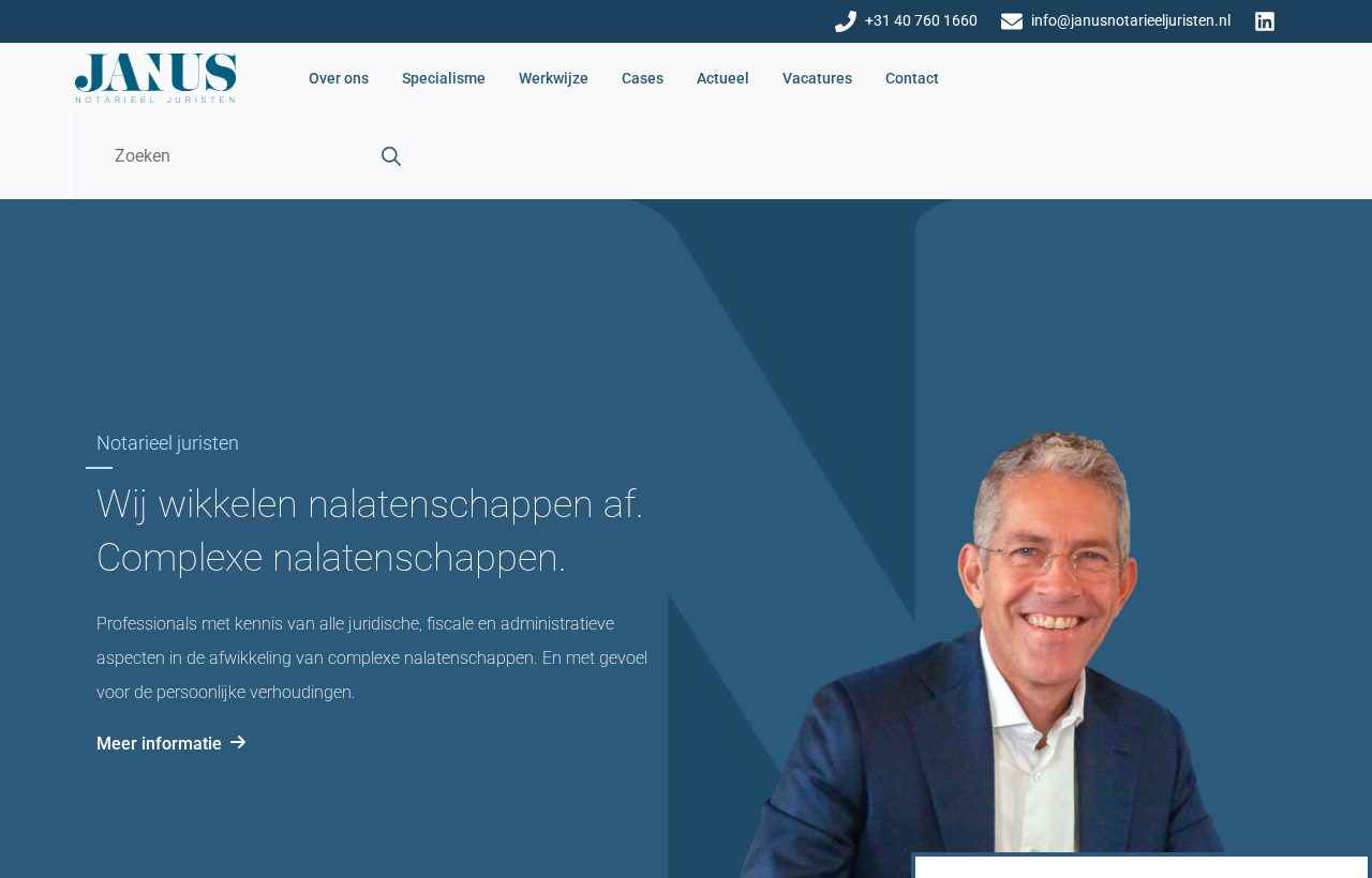 Website die wij bouwden voor Janus Notarieel Juristen