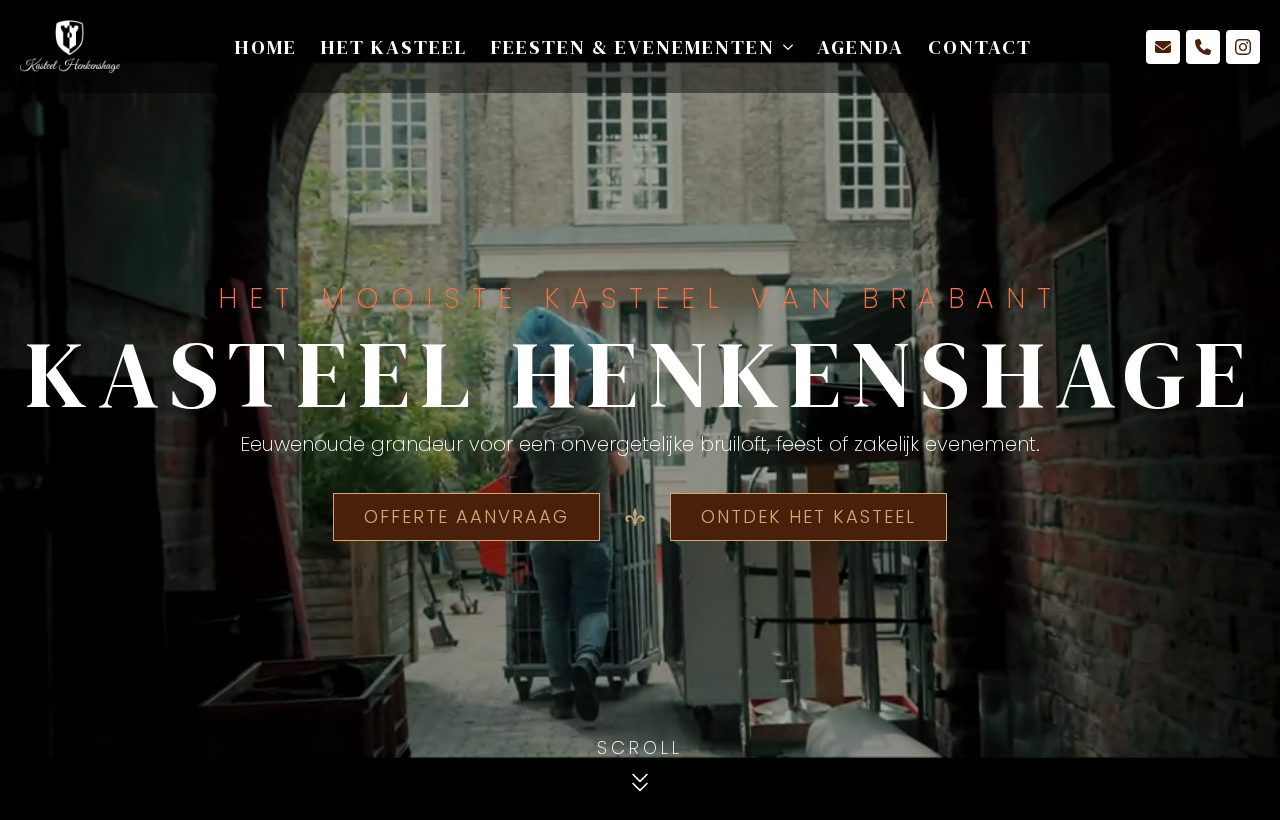 Website die wij bouwden voor Kasteel Henkenshage