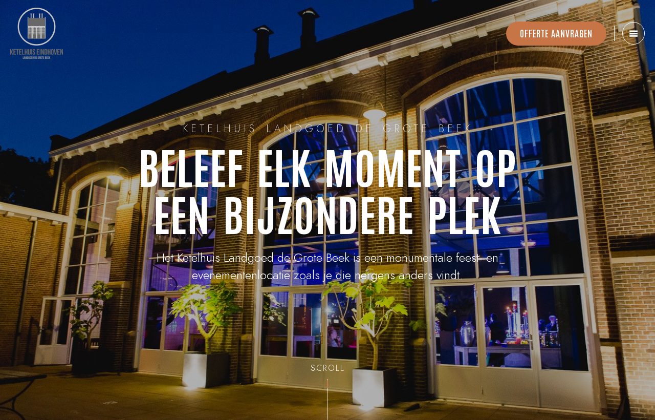 Website die wij bouwden voor Ketelhuis Eindhoven