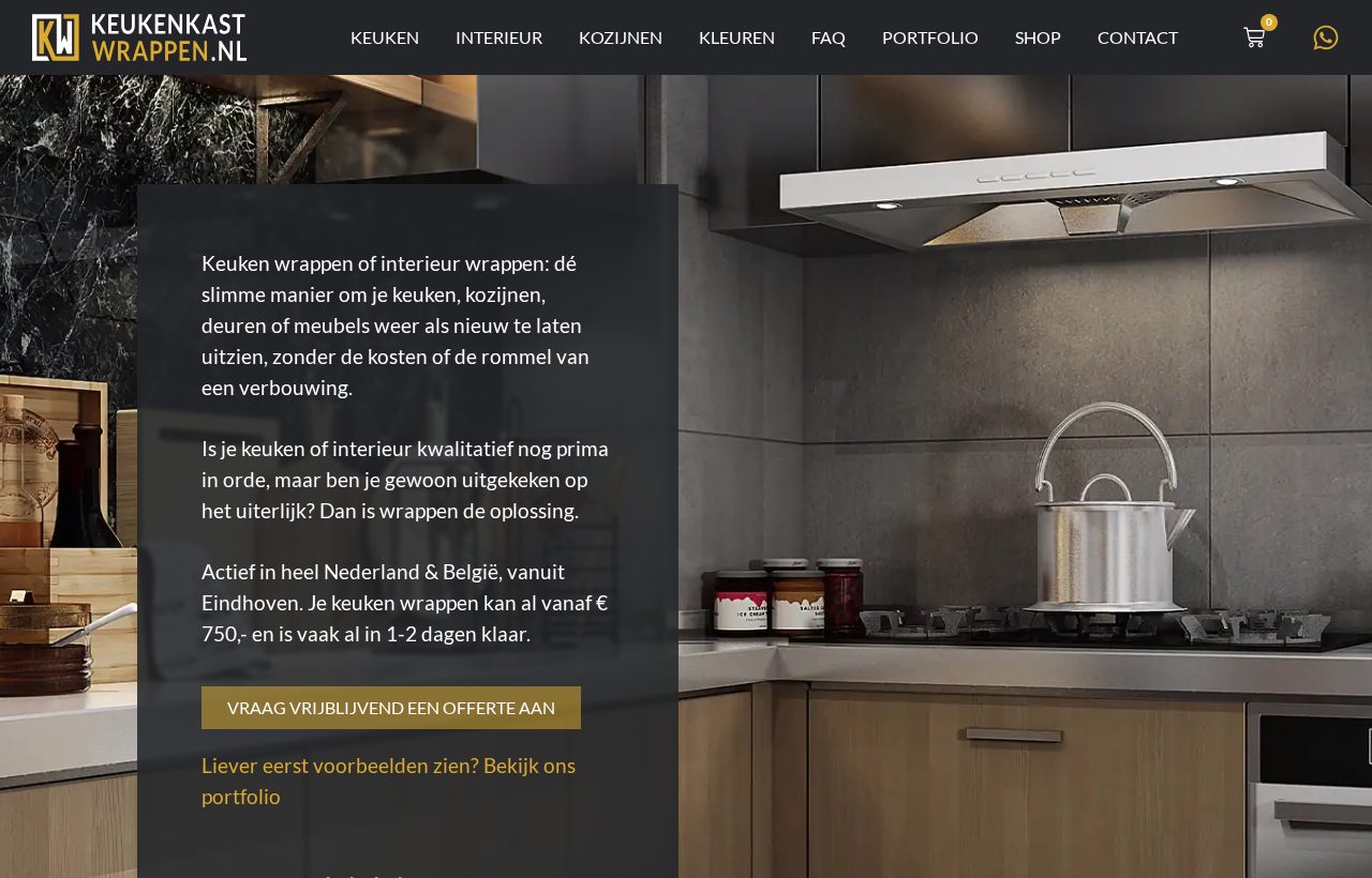 Website die wij bouwden voor Keukenkast-Wrappen