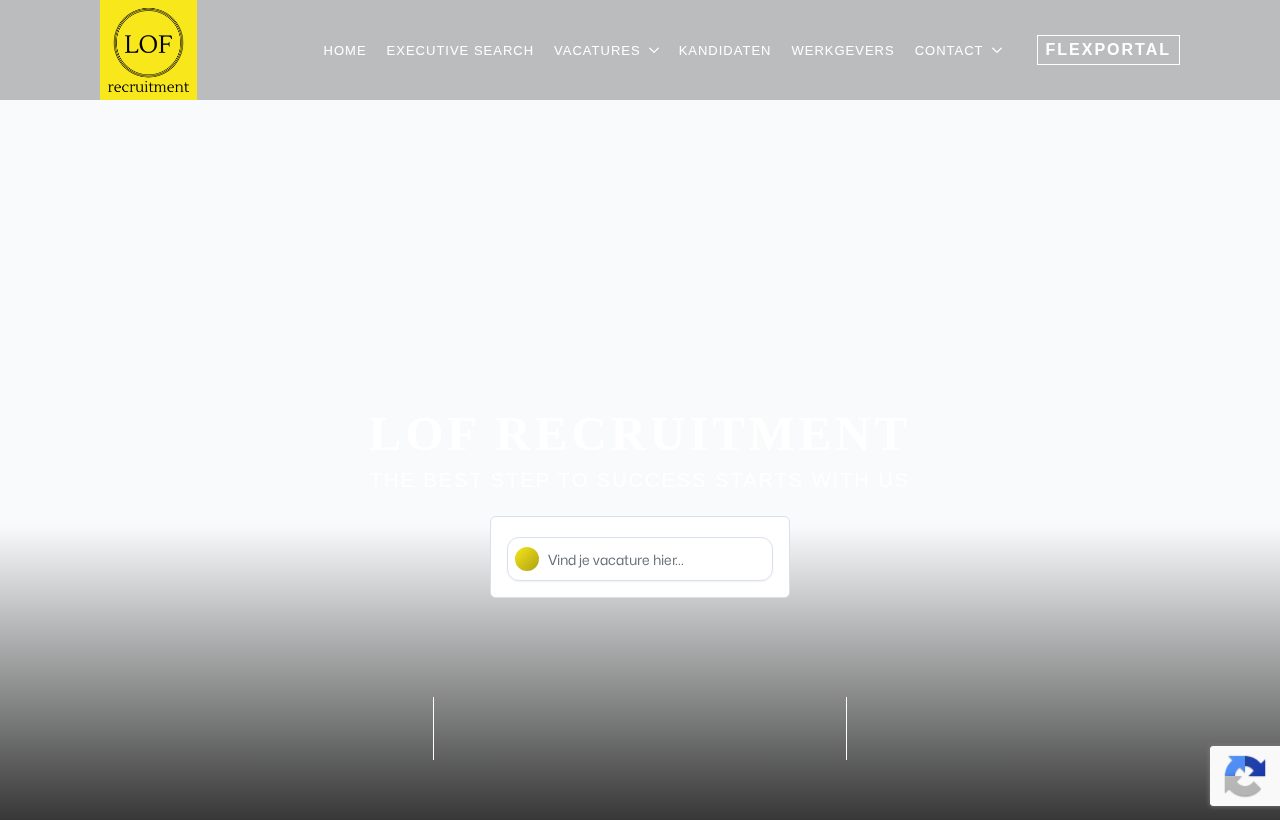 Website die wij bouwden voor LOF Recruitment