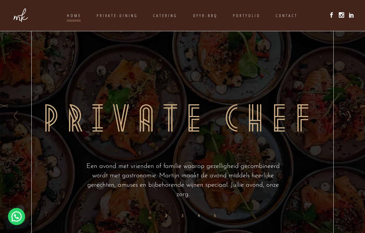 Website die wij bouwden voor Martijn Kookt