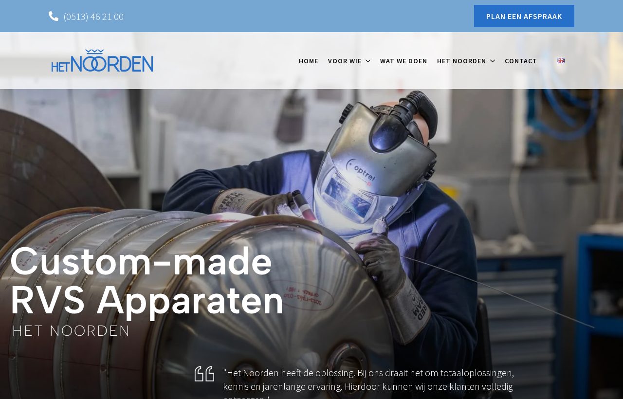 Website die wij bouwden voor Noord RVS
