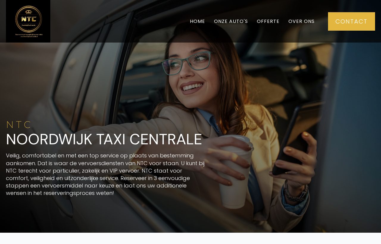 Website die wij bouwden voor Noordwijk Taxicentrale