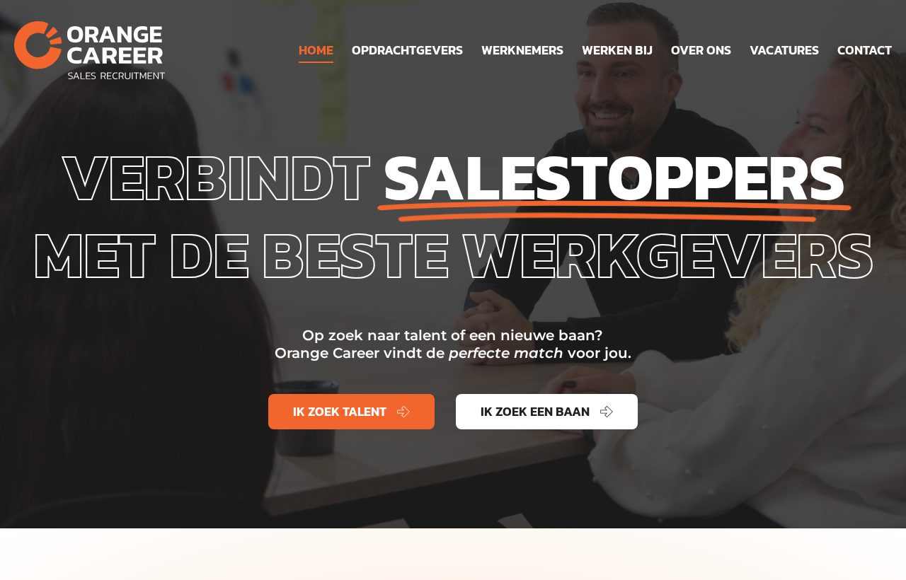Website die wij bouwden voor Orange Career