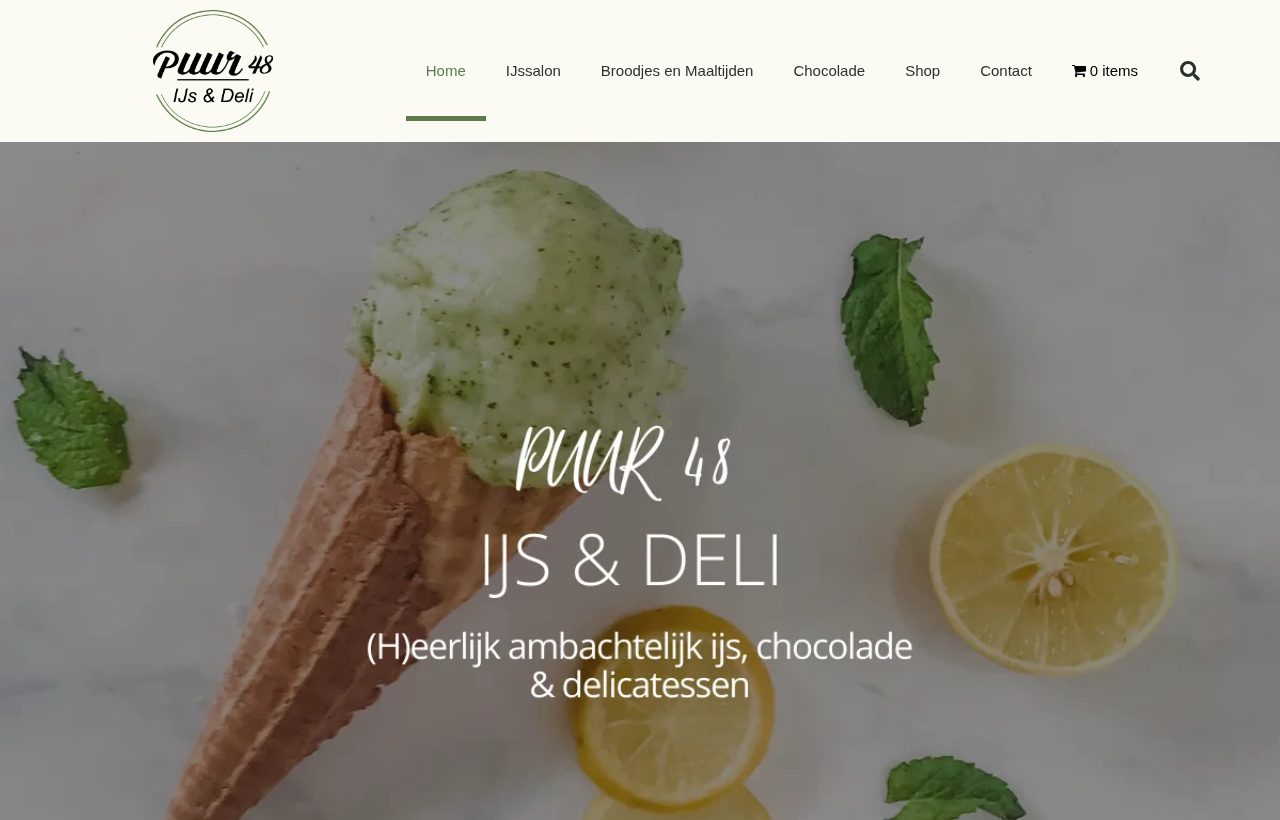 De website die wij bouwden voor Puur48