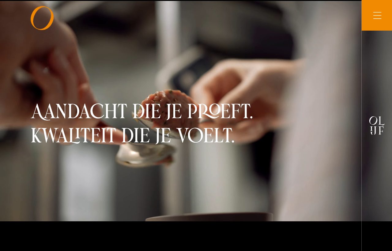 Website die wij bouwden voor Restaurant Olijf