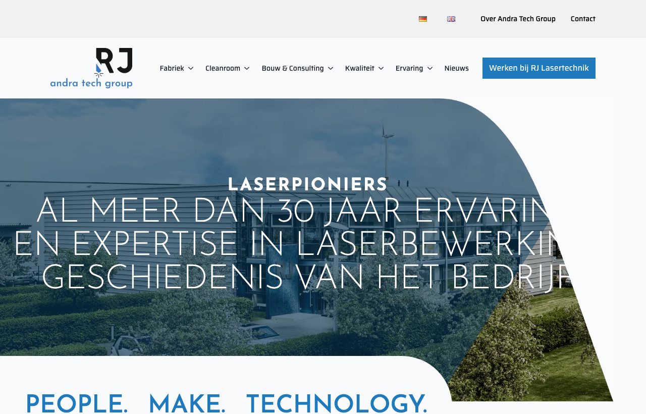 Website die wij bouwden voor RJ Lasertechnik