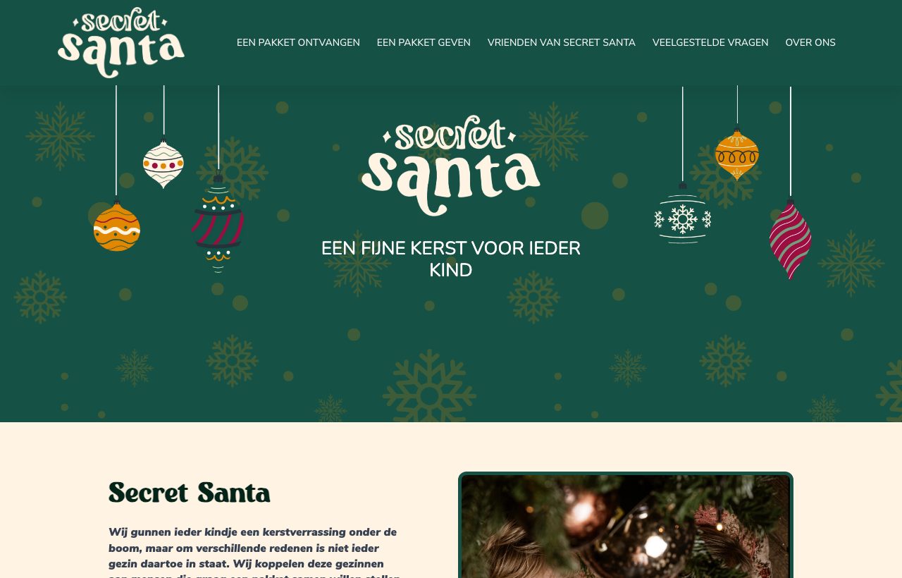 Website die wij bouwden voor Secret Santa
