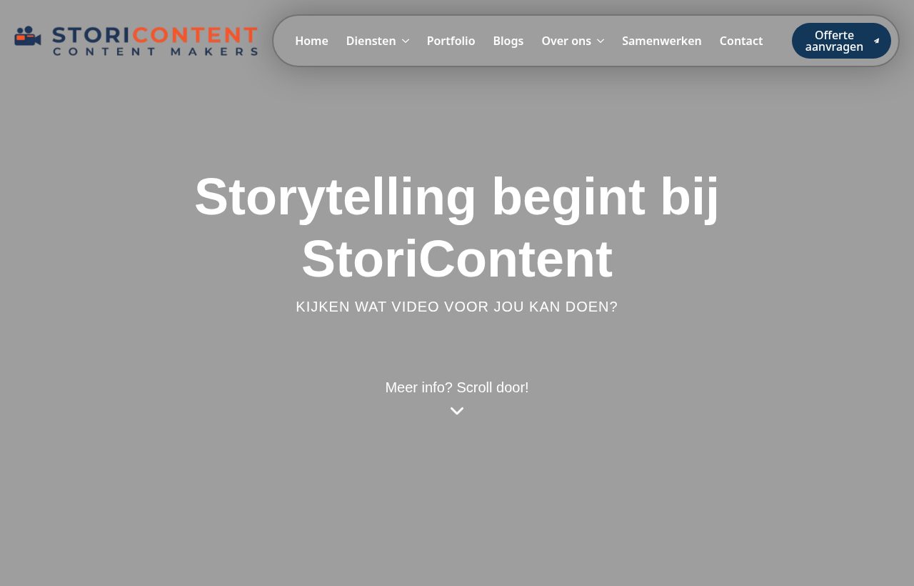 Website die wij bouwden voor StoriContent
