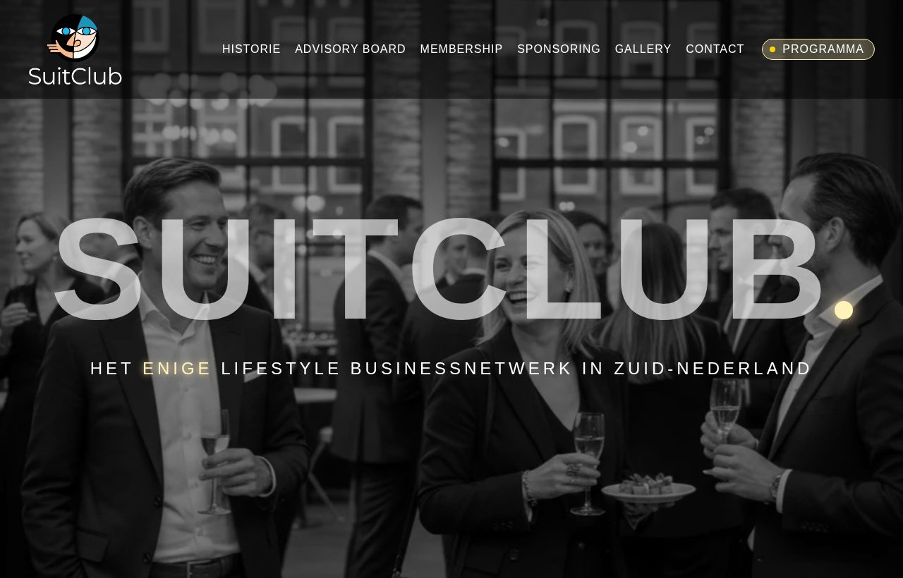 Website die wij bouwden voor Suitclub