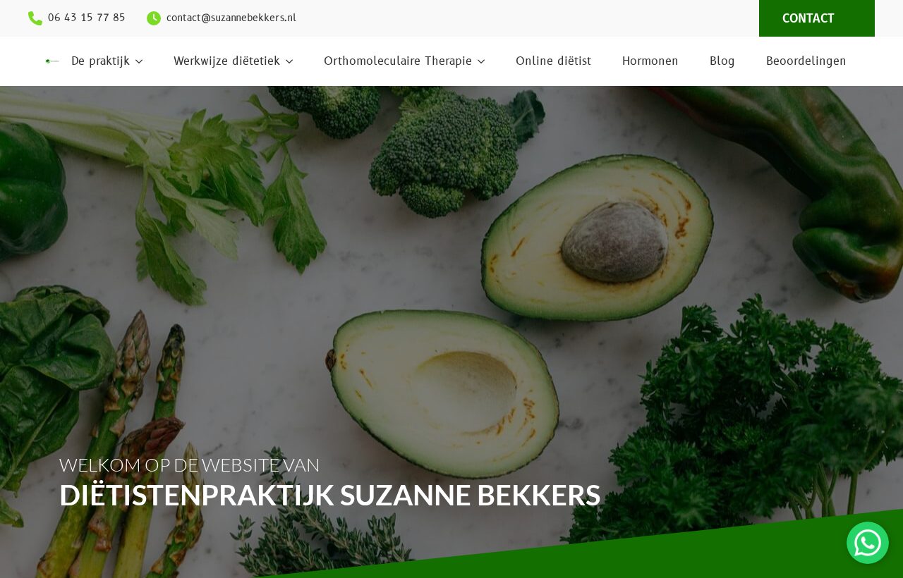 Website die wij bouwden voor Suzanne Bekkers