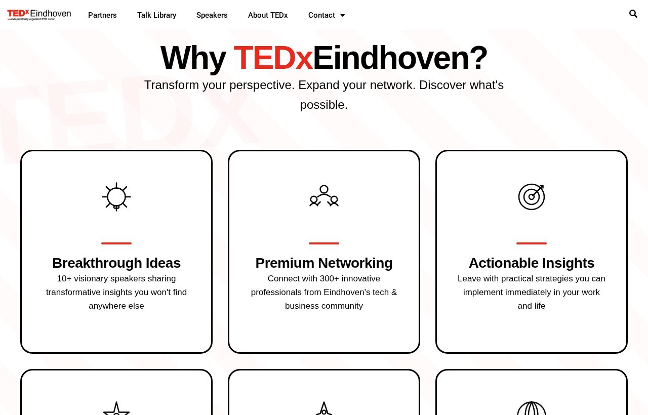 De website die wij bouwden voor TEDxEindhoven