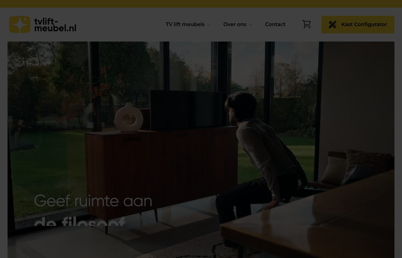 Website die wij bouwden voor TV-Lift Meubel