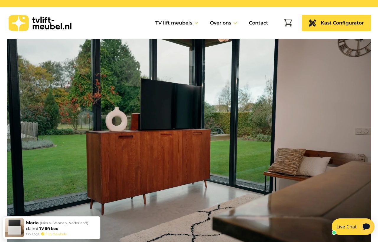 Website die wij bouwden voor TV-Lift Meubel